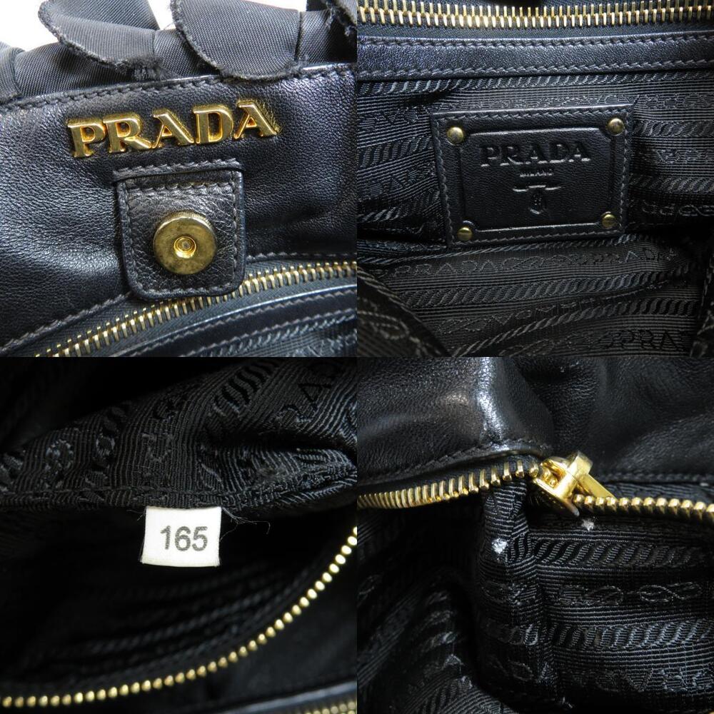 Prada Tessuto Ruffle Tote bag black - Picture 6 of 11